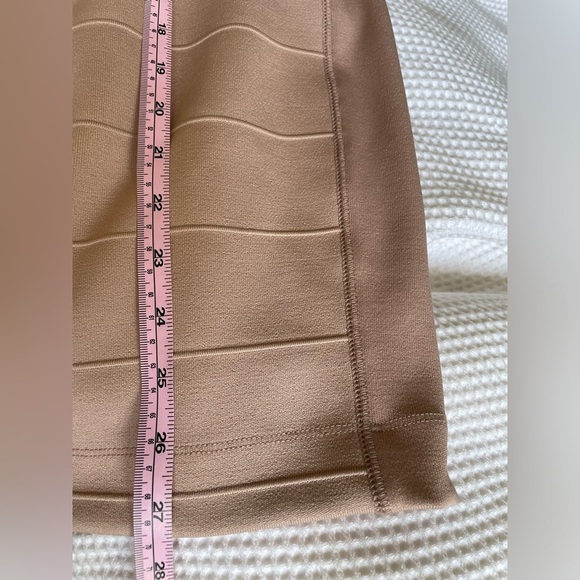 French Connection light tan Mini bondage Dress size 0 NWOT never worn - Picture 6 of 7